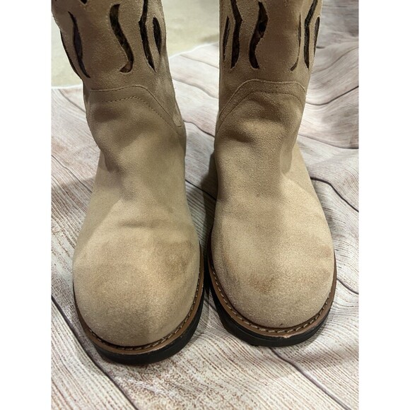 Carlos Santana Tall Artista Boots~Inlay~Shearling Lined~Size 10 M - Picture 9 of 12